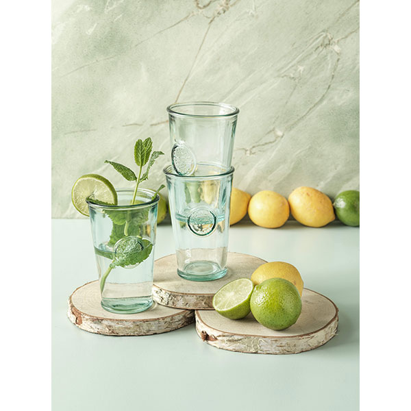 L027 Recycled 3 Piece Glass Cup Set 250ml