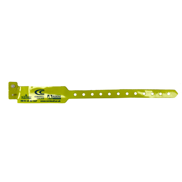 P077 PVC Security Wristband - 1 Colour