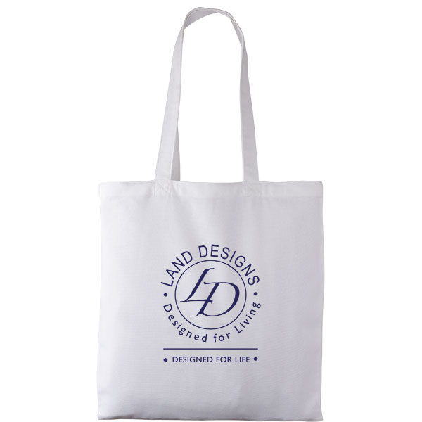 P070 White 8oz Canvas Shopper - Full Colour