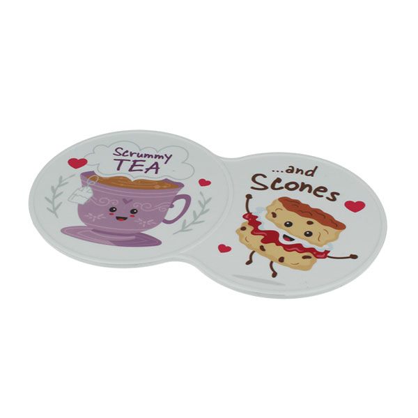P093 Recycled Plastic Double Coaster