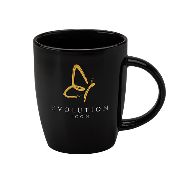 P095 Darwin Earthenware Mug - Black