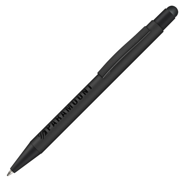 P127 Ergo-i Noir Soft Feel Ballpen - Engraved