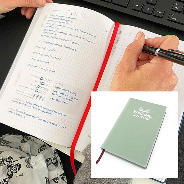 P144 Cafeco Recycled A5 Wellness Journal - Full Colour