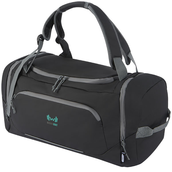 P060 Aqua GRS Recycled Water Resistant Duffel Backpack - 1 Colour