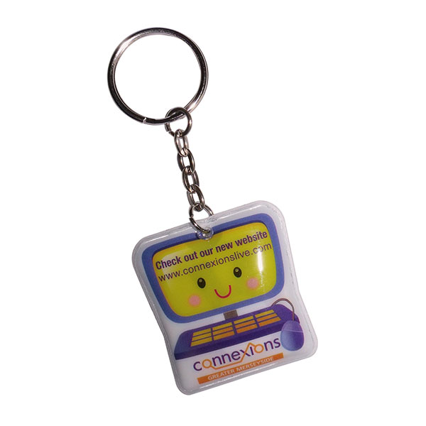 N041 Shaped PVC Key Ring Torch