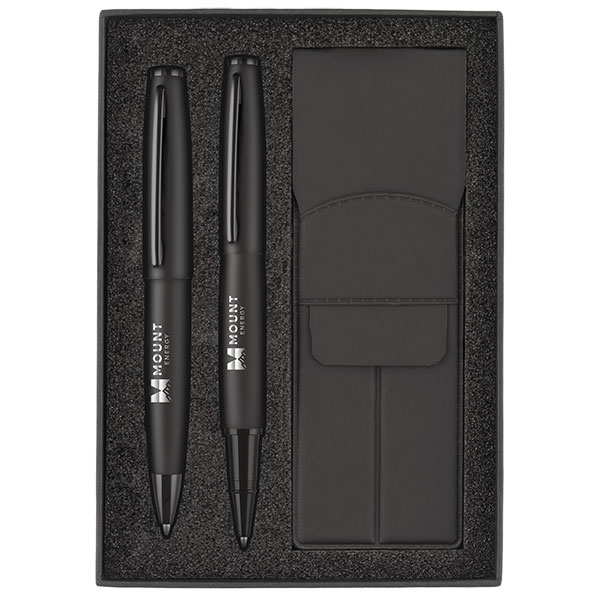 P115 Fabium Soft Feel Ballpen & Rollerpen Gift Set