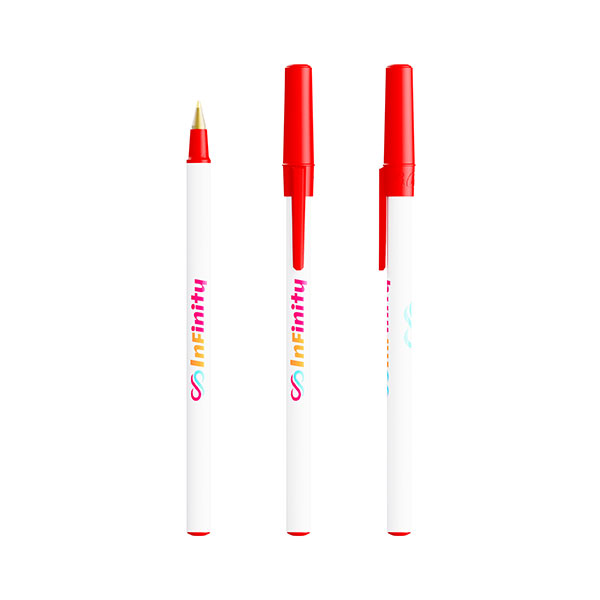 P123 BIC Round Stic Eco Ballpen - Full Colour