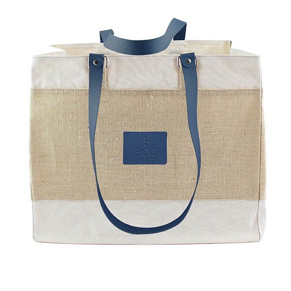 L135 Jute Tote Bag - Full Colour