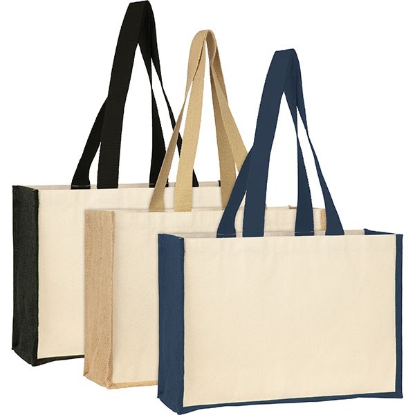 L134 Brookland Cotton Jute Shopper - Full Colour