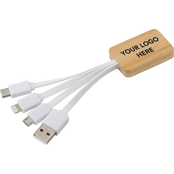 L083 Bamboo 3 in 1 Charger - Full Colour