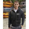 K163 Fruit of the Loom Mens Premium Zipped Hooded Sweat