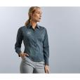 L171 Russell Collection Ladies Long Sleeve Tailored Polycotton Poplin Shirt