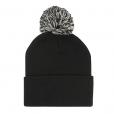 K154 Acrylic Pom Pom Beanie Hat