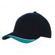 H153 Brushed Heavy Cotton 6 Panel Baseball Cap