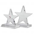 L037 11cm Optical Crystal 5 Pointed Star Award
