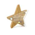 N112 Solid Oak Star With Acrylic Face Plate