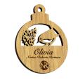 M106 Moso Bamboo Christmas Bauble - Engraved