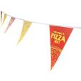 N074 Bunting - White Triangular Pennants