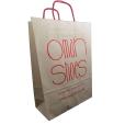 H105 Size 1 Twisted Handle Kraft Paper Carrier - 1 Colour