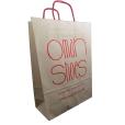 M128 Size 1 Twisted Handle Kraft Paper Carrier - Full Colour