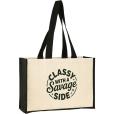 Q047 Brookland Cotton Jute Shopper - Spot Colour