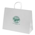 Q051 Ashdown XL White Kraft Paper Gift Bag - Spot Colour