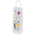 Q051 Ashdown Bottle White Kraft Paper Gift Bag - Full Colour