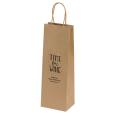 Q051 Ashdown Bottle Natural Kraft Paper Gift Bag - Spot Colour