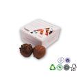 N086  Ballotin Four Chocolate Box