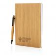 J023 Bamboo A5 Notebook & Pen Set