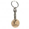 J079 Wooden Trolley Token 