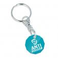 K108 Antimicrobial Recycled Plastic Trolley Token Key Ring