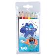 H034 Pack of 6 Half Length Colouring Pencils