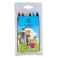 N136 Pack of 6 Half Length Crayons