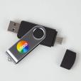 Q017 Dual Twister 8GB USB Flash Drive - Full Colour