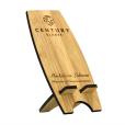 Q015 Moso Bamboo Mobile Phone Stand - Engraved