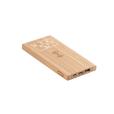 M084 5000mAh Bamboo Wireless Charging Powerbank - Spot Colour