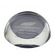 L035 Optical Crystal Flat Top Domed Paperweight