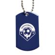P082 Printed Metal Dog Tag - 1 Colour