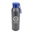 M016 Eclipse Black Aluminium Sports Bottle 600ml - Spot Colour