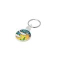 P035 30mm Recycled Plastic Circular Key Ring