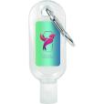 P032 30ml Hand Sanitiser with Carabiner Clip