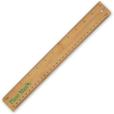 P137 Bamboo Ruler 30cm - Full Colour